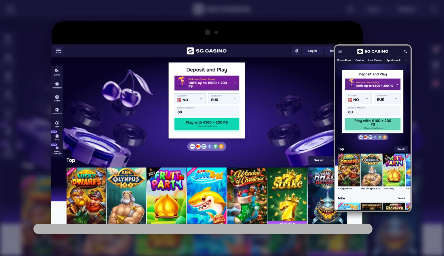 SG Casino mobilalkalmazás